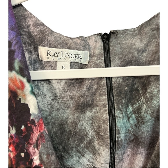 Kay Unger New York Faux Wrap Dress Size 8 WA1 - Picture 4 of 4